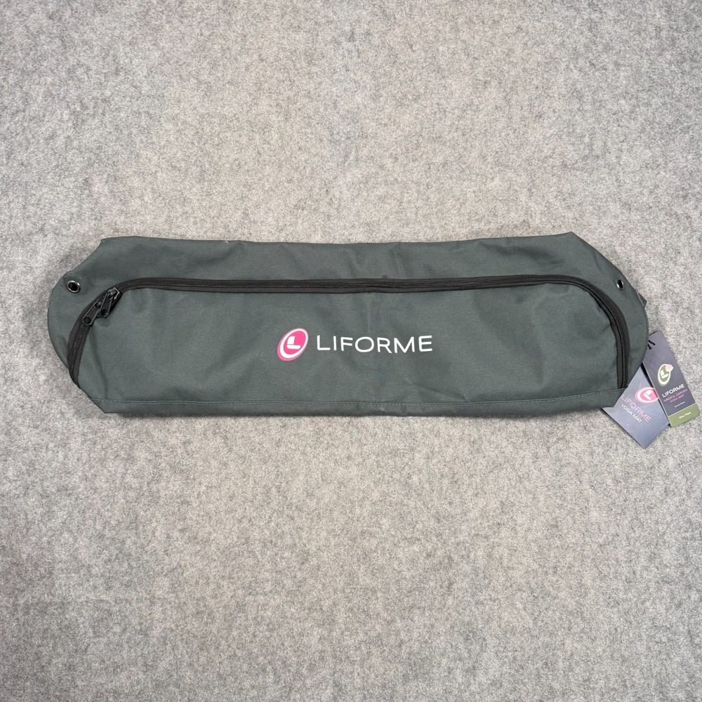 NWT Liforme Mindful Garden Special Edition Olive Green Yoga Mat Carrying Case - Picture 1 of 6
